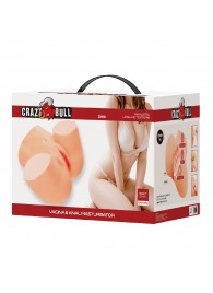 Телесный мастурбатор Liora с 2 любовными тоннелями - Baile - в Ногинске купить с доставкой