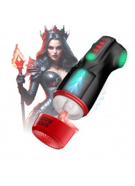 Интерактивный мастурбатор Raven с вакуумом, вибрацией и подсветкой - Shots Media BV - в Ногинске купить с доставкой