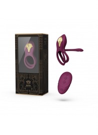 Фиолетовое эрекционное виброкольцо Bayek с пультом ДУ - Zalo - в Ногинске купить с доставкой