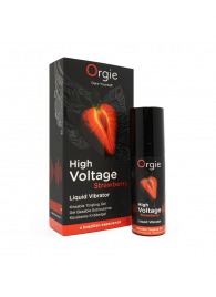 Жидкий вибратор Orgie High Voltage Strawberry - 15 мл. - ORGIE - купить с доставкой в Ногинске