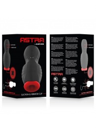 Черно-красный мастурбатор с вибрацией и всасыванием - JAMYJOB - в Ногинске купить с доставкой