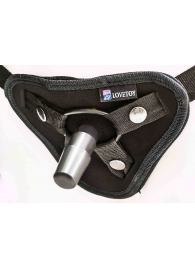 Страпон с 2 насадками и вибрацией UniStrap - 20 и 18 см. - LOVETOY (А-Полимер) - купить с доставкой в Ногинске