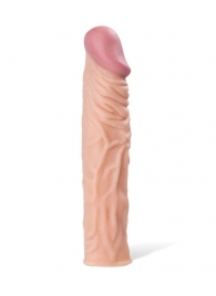 Насадка с ярко выраженной головкой и рельефным стволом - 19 см. - A-toys - в Ногинске купить с доставкой