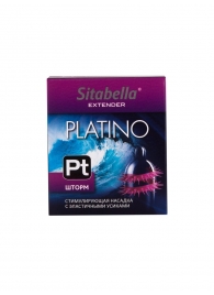 Стимулирующая насадка со спиралью из усиков Platino  Шторм - Sitabella - купить с доставкой в Ногинске