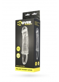 Прозрачная насадка с петлёй для фиксации - 14 см. - ToyFa - в Ногинске купить с доставкой