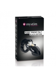 Пояс верности с электростимуляцией Mystim Pubic Enemy No1 Black Edition - MyStim - купить с доставкой в Ногинске
