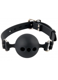 Силиконовый кляп-шар с отверстиями для дыхания Silicone Breathable Ball Gag Small - Pipedream - купить с доставкой в Ногинске