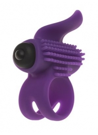 Эрекционное кольцо с подхватом мошонки и стимуляцией клитора Bullet Lastic Ring - Adrien Lastic - в Ногинске купить с доставкой