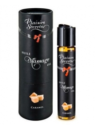 Массажное масло с ароматом карамели Huile de Massage Gourmande Caramel - 59 мл. - Plaisir Secret - купить с доставкой в Ногинске