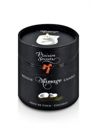 Массажная свеча с ароматом кокоса Bougie de Massage Gourmande Coco - 80 мл. - Plaisir Secret - купить с доставкой в Ногинске