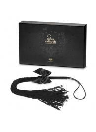 Чёрная плётка Lilly Whip Bijoux - Bijoux Indiscrets - купить с доставкой в Ногинске