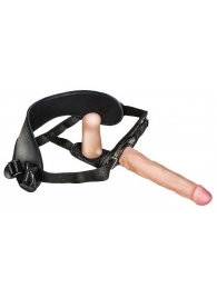 Женский страпон с вагинальной пробкой Woman Strap - 18 см. - LOVETOY (А-Полимер) - купить с доставкой в Ногинске