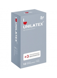 Презервативы с точками Unilatex Dotted - 12 шт. + 3 шт. в подарок - Unilatex - купить с доставкой в Ногинске