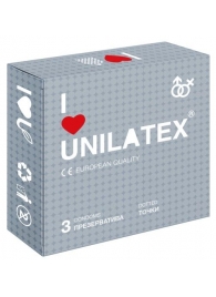 Презервативы с точками Unilatex Dotted - 3 шт. - Unilatex - купить с доставкой в Ногинске