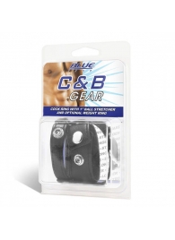 Утяжка для мошонки и пениса Cock Ring With 1  Ball Stretcher And Optional Weight Ring - BlueLine - купить с доставкой в Ногинске