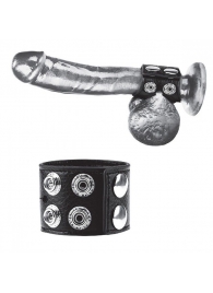 Ремень на член и мошонку 1.5  Cock Ring With Ball Strap - BlueLine - купить с доставкой в Ногинске