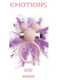 Розовое эрекционное виброколечко Emotions Minnie Light pink - Lola Games - в Ногинске купить с доставкой
