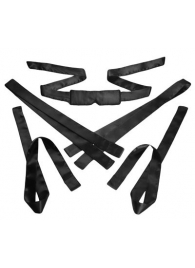 Бондажный набор из сатиновых лент Bordeaux 5 Piece Satin Bondage Set - XR Brands - купить с доставкой в Ногинске