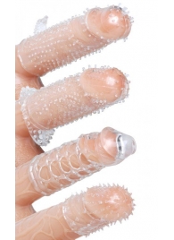 Набор из 4 насадок на член Pleasured Penis Enhancement Sleeve 4 Pack - XR Brands - в Ногинске купить с доставкой