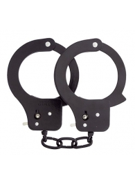 Чёрные наручники из листового металла BONDX METAL CUFFS BLACK - Dream Toys - купить с доставкой в Ногинске