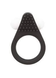 Чёрное эрекционное кольцо LIT-UP SILICONE STIMU RING 1 BLACK - Dream Toys - в Ногинске купить с доставкой