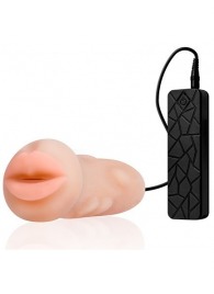 Мастурбатор-ротик с вибрацией REALSTUFF VIBRATING MASTURBATOR MOUTH - Dream Toys - в Ногинске купить с доставкой