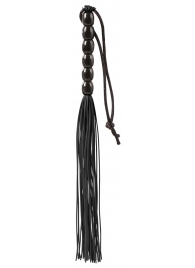 Чёрная мини-плеть из резины Rubber Mini Whip - 22 см. - Blush Novelties - купить с доставкой в Ногинске