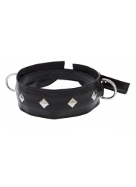 Полиуретановый ошейник с пуклями и D-кольцами Collar with Studs - Blush Novelties - купить с доставкой в Ногинске