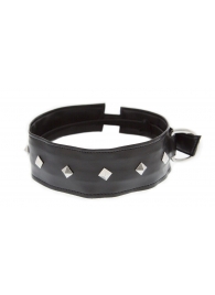 Полиуретановый ошейник с пуклями Collar with Studs - Blush Novelties - купить с доставкой в Ногинске