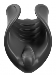 Чёрный мастурбатор Vibrating Silicone Stimulator с вибрацией - Pipedream - в Ногинске купить с доставкой