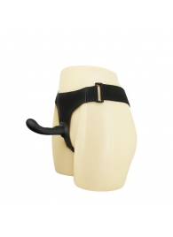 Страпон с изогнутой головкой Ultra Harness Curvy Dildo - 15,8 см. - Baile - купить с доставкой в Ногинске