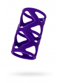 Фиолетовая насадка-сетка на пенис - 7,5 см. - A-toys - в Ногинске купить с доставкой
