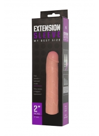 Насадка-удлинитель Extension sleeve телесного цвета - 18,5 см. - Sitabella - в Ногинске купить с доставкой