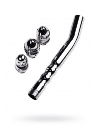 Металлический анальный душ с тремя насадками - ToyFa - купить с доставкой в Ногинске