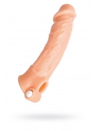 Удлиняющая насадка на пенис с вибрацией - 18,5 см. - ToyFa - в Ногинске купить с доставкой