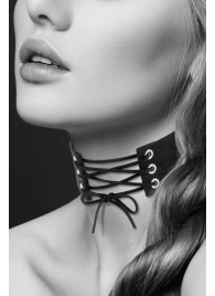 Оригинальный ошейник-чокер со шнуровкой - Bijoux Pour Toi - купить с доставкой в Ногинске
