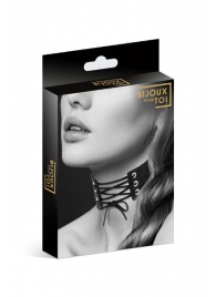 Оригинальный ошейник-чокер со шнуровкой - Bijoux Pour Toi - купить с доставкой в Ногинске