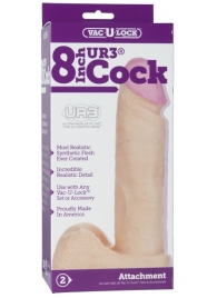 Ультрареалистичная насадка для трусиков Vac-U-Lock 8  ULTRASKYN Cock - 20,57 см. - Doc Johnson - купить с доставкой в Ногинске