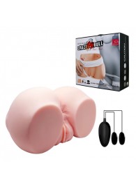 Телесный мастурбатор с двумя любовными тоннелями и вибрацией - Baile - в Ногинске купить с доставкой