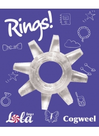 Прозрачное эрекционное кольцо Rings Cogweel - Lola Games - в Ногинске купить с доставкой