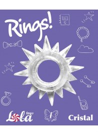 Прозрачное эрекционное кольцо Rings Cristal - Lola Games - в Ногинске купить с доставкой