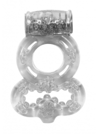 Прозрачное эрекционное кольцо Rings Treadle с подхватом - Lola Games - в Ногинске купить с доставкой