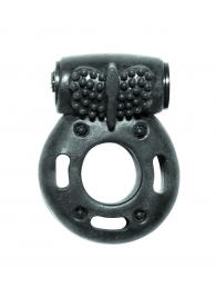 Черное эрекционное кольцо с вибрацией Rings Axle-pin - Lola Games - в Ногинске купить с доставкой