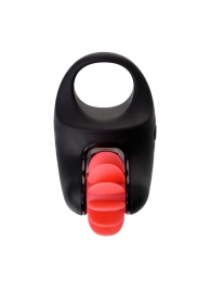 Чёрно-красное эрекционное виброкольцо Erotist - Erotist Adult Toys - в Ногинске купить с доставкой