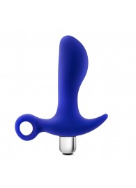 Синий стимулятор простаты с ручкой-кольцом Performance Prostimulator 02 - Blush Novelties - в Ногинске купить с доставкой