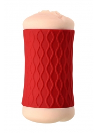 Двухсторонний мастурбатор JOS  NADIN в красном цилиндре - JOS - в Ногинске купить с доставкой