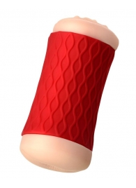 Двухсторонний мастурбатор JOS  NADIN в красном цилиндре - JOS - в Ногинске купить с доставкой