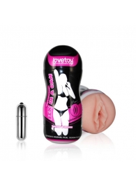 Мастурбатор-вагина Sex In A Can Vibra Vagina Tunnel - Lovetoy - в Ногинске купить с доставкой
