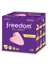 Женские гигиенические тампоны без веревочки FREEDOM mini - 3 шт. - Freedom - купить с доставкой в Ногинске