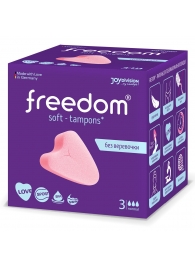 Женские гигиенические тампоны без веревочки FREEDOM normal - 3 шт. - Freedom - купить с доставкой в Ногинске
